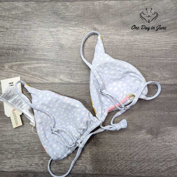 Billabong Tropic Jungle High Point Triangle Bikini Top Size L - Picture 6 of 6